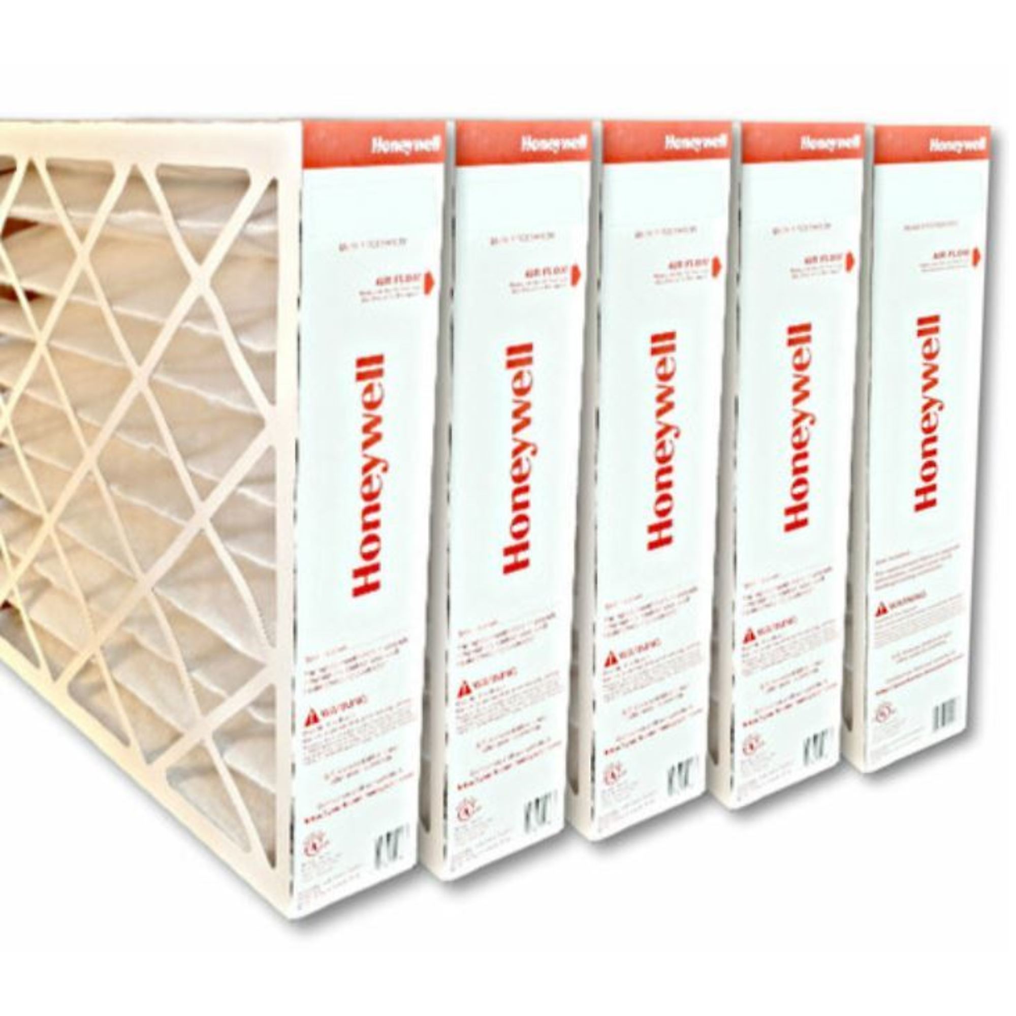 Honeywell, 5 Pack 11 MERV Replacement Furnace Filter 20x25x4, Width 20 in, Height 25 in, Filters (qty.) 5, Model# FC100A1037-5